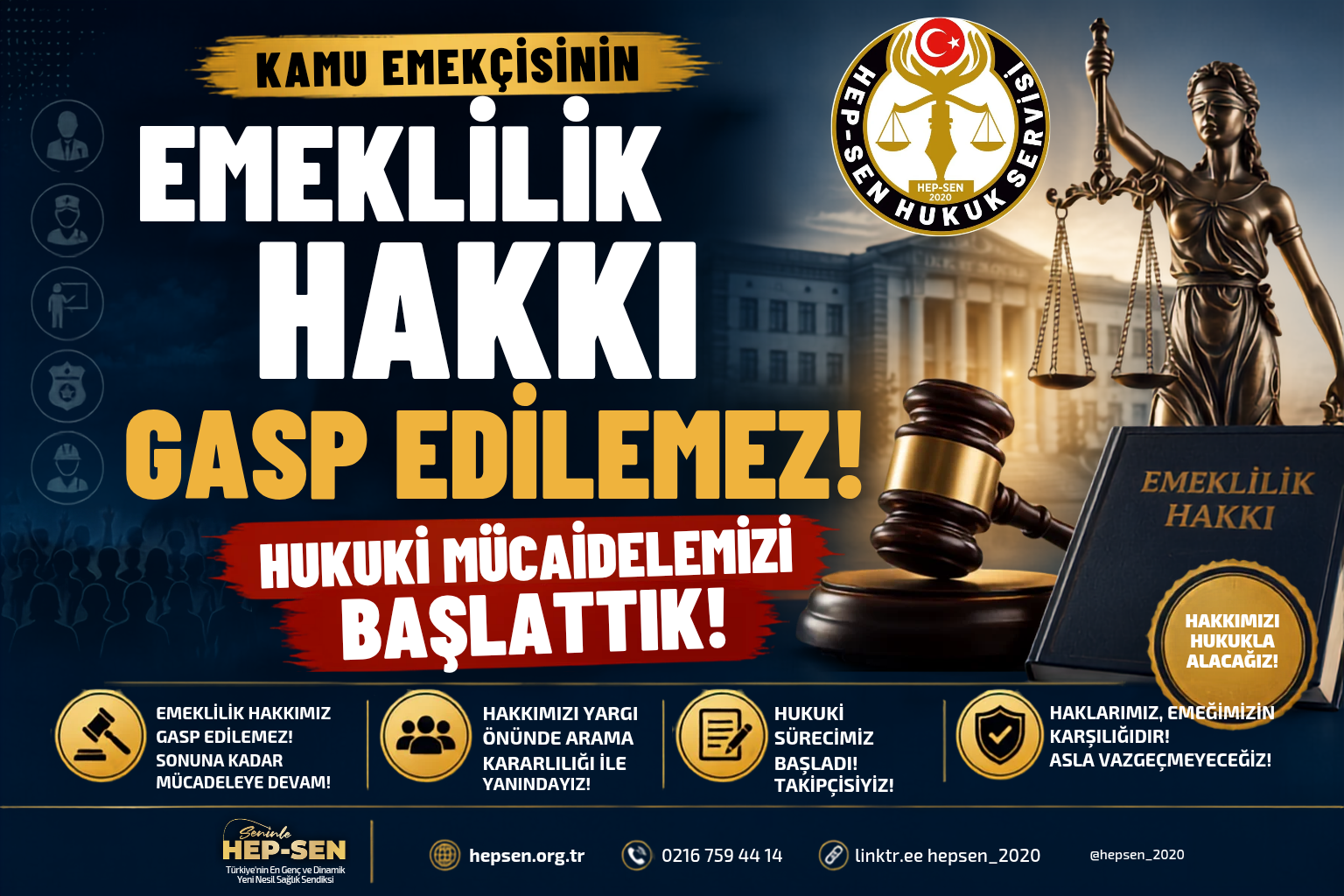 Kamu Emekçisinin Emeklilik Hakkı Gasp Edilemez: Hukuki Mücadelemizi Başlattık!